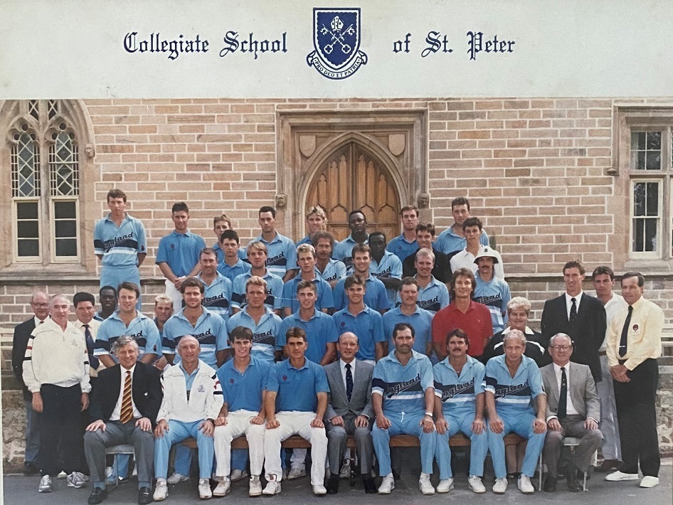 Australian Cricket Academy v England at St Peters College Adelaide in November 1990