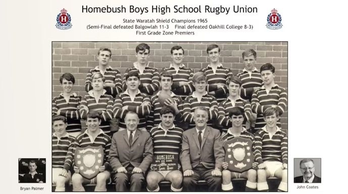 Homebush Boys High School Rugby Union, State Waratah Shield Champions and First Grade Zone Premiers, 1965
