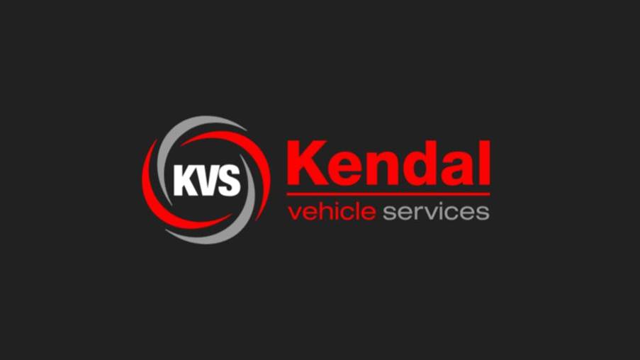 Logo of Kendal Vehicle Services (KVS) featuring bold text and a circular graphic design.