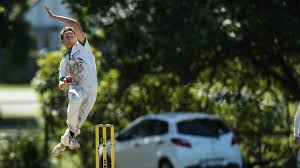 Wests opening bowler Jeremy Nunan ...