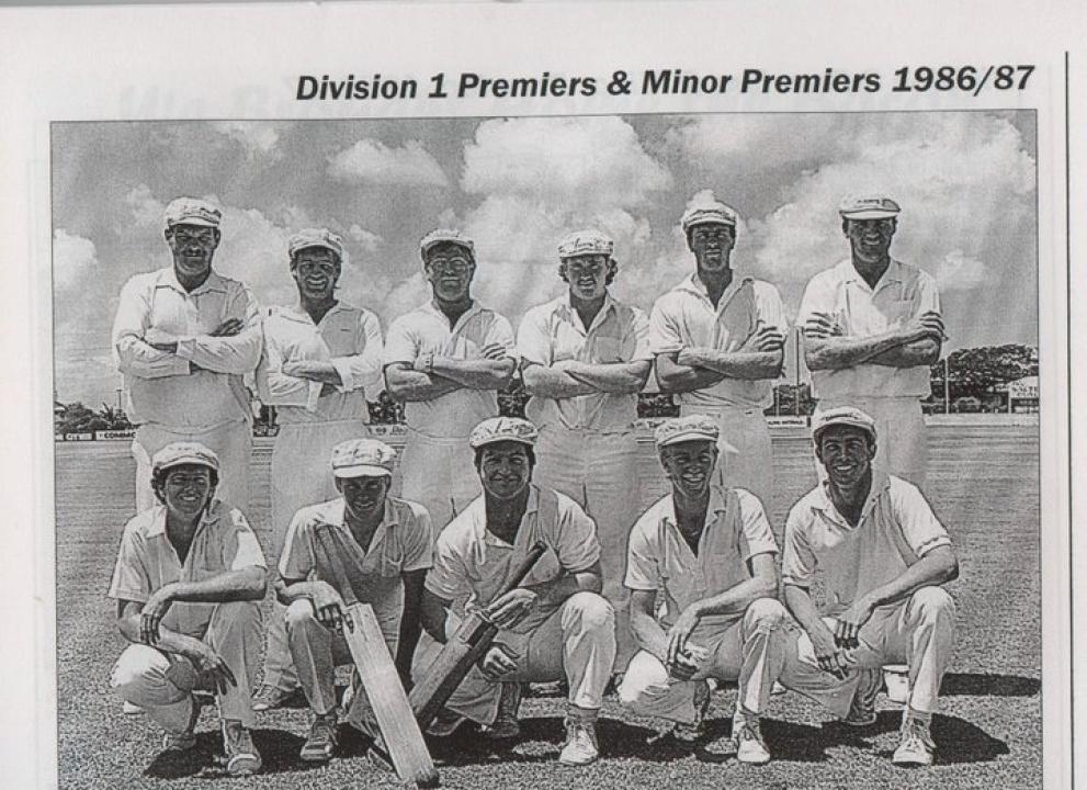 Across the Waves Cricket Club - Division 1 Premiers & Minor Premiers 1986-87