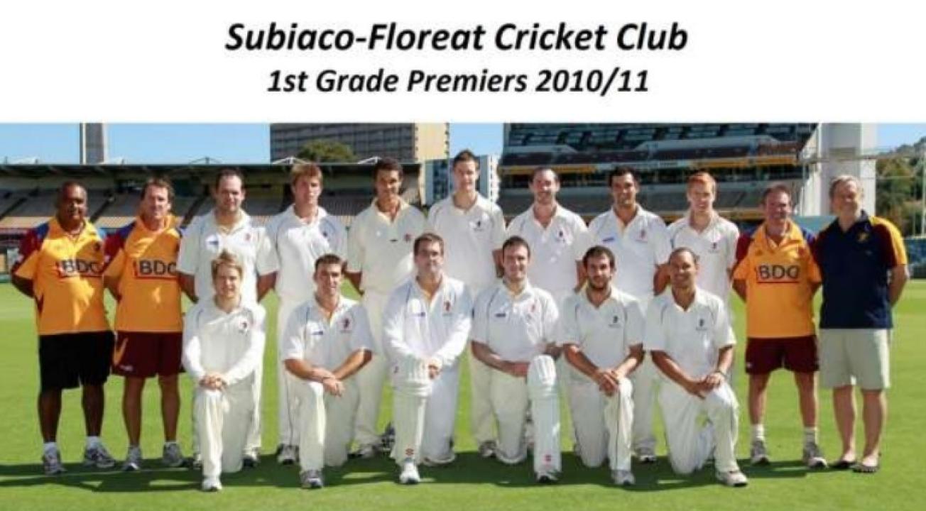 Subiaco Floreat Cricket Club First Grade Premiers 2010-11