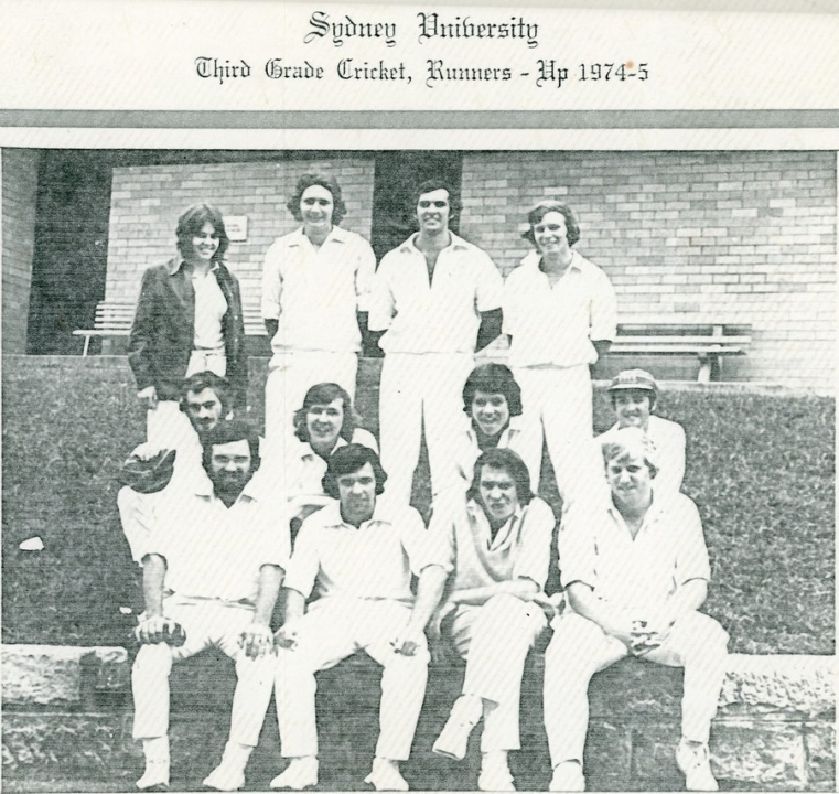 Sydney University Cricket Club Third Grade Runners Up 1974-75