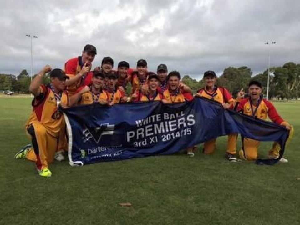 St Kilda Cricket Club 3rd Grade One Day Premiers 2014-15